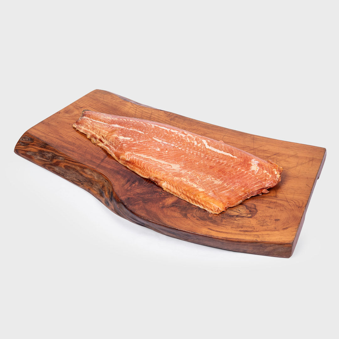NUEVO! Filete Salmón del Pacífico Ahumado, Pieza de 1,200 grs aprox. ($33.900 precio x kg)