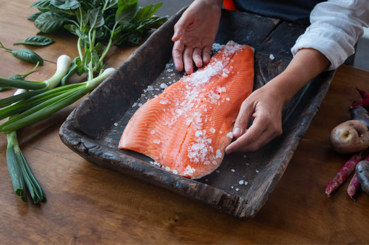 Nuevo Pack 2 Filetes Salmón Pacífico con Piel, Pieza de 1,3 kg aprox. ($20.500 precio x kg)