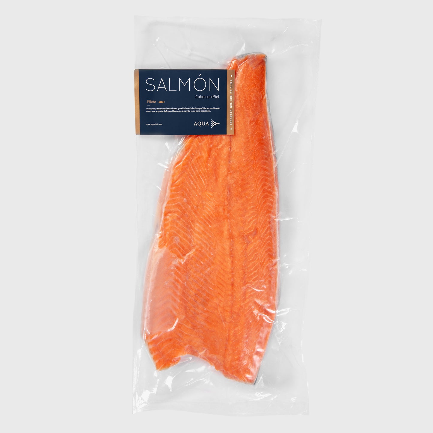 Filete Salmón Coho con Piel AquaChile