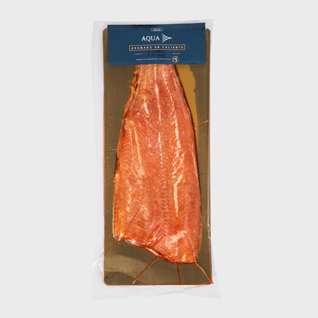 NUEVO! Filete Salmón del Pacífico Ahumado, Pieza de 1,200 grs aprox. ($33.900 precio x kg)